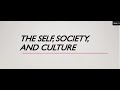 UTS- Lesson 2: The Self, Society, And Culture