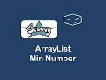 arraylist min number in groovy