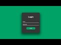 Animated Login Form with Validation using HTML & CSS only | No JavaScript or Jquery