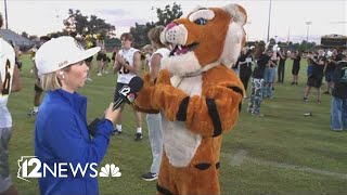 Gilbert High School students ready for action during Friday Morning Fever visit