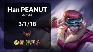 Han Peanut Sejuani vs Viego JUNGLE - KR GRANDMASTER Patch 14.15