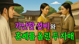 가난한 선비와 혼례를 올리게 된 두 자매 | 야담·민담·전설·설화·옛날이야기·청춘야담