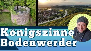 Königszinne im Sonnenuntergang - Wandern Buchhagen Dreifaltigkeitskloster - Bodenwerder von oben