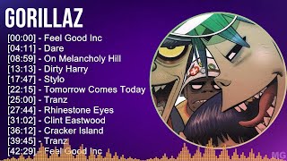 Gorillaz 2024 MIX Playlist - Feel Good Inc, Dare, On Melancholy Hill, Dirty Harry