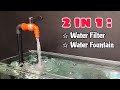 Aquarium internal filter with water fountain DIY | Aquarium fountain DIY | Fish tank filter DIY