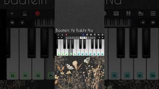 Baatein Ye Kabhi Na Piano|Walkband piano notes|Piano tutorial|Mobile piano|Arijit Singh|Khamoshiyan