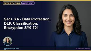 Sec+ 3.6 - Data Protection, DLP, Classification, Encryption SY0-701