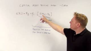 capital asset pricing model capm cfa-course.com