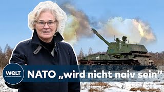 NATO-VERTEIDIGUNGSMINISTER: Ukraine - Lambrecht will "kühlen Kopf" bewahren | WELT Dokument