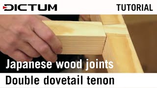 Impossible japanese wood joints - how to double dovetail joint - Tutorial