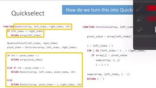 Randomized Selection 4: Randomized selection pseudocode
