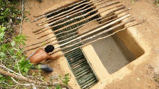 Build The Most Beautiful Underground House And Swimming Pool Use Mud By Ancient Skills