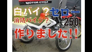 白バイ？消防バイク？セロー250　を作りました！のでご紹介します！