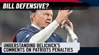Belichick defensive about penalties, odd rebuttal when asked about Bills not punting vs. Patriots