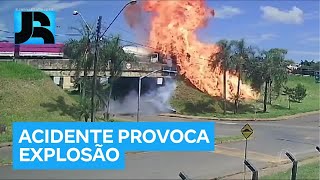 Minuto JR: Caminhão-tanque bate em outro veículo de carga em Arapoti (PR)