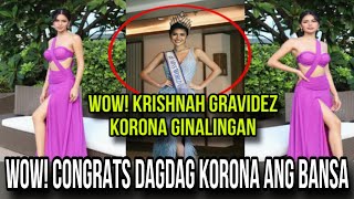 Panalo Congrats Krishnah Gravidez Winner as Miss World 2025 Philippines🇵🇭