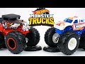 Hot Wheels MONSTER TRUCKS with Huge Tires Big Collection of Racing Mania  Cars