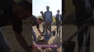 Our team building a school in Senegal as part of Dubai Cares’ Volunteer globally program.#schools