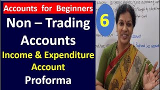 6. Non Trading Accounts - "Income & Expenditure Account  Proforma"