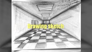 How to draw Perspectivedrawing | Exceptional Art | كيف ترسم منظور