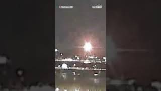 Explosion seen over Potomac River as passenger jet collides with Army helicopter