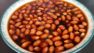 Soak peanuts in vinegar for 2 days. The effect is really powerful. The traditional method of the eld