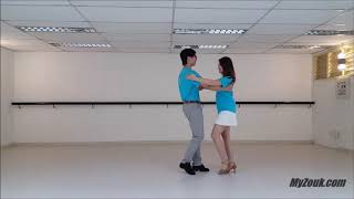 Zouk Dance Basics -- Basic Step. Lateral. Return to Basic