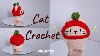 ตุ๊กตาน้องแมวโครเชต์ Cat Crochet 🐱 ੈ 🍅✩‧₊˚ [ Catty ]