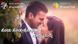 ಬಿಡು ಬಿಡು ಬಿಡು ಕದ್ದು ಕದ್ದು ನೋಡೋದನ್ನ Bidu Bidu Bidu Kaddu Kaddu Kannada status videos