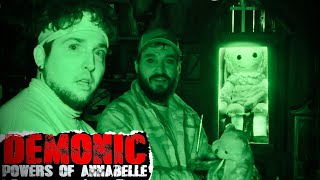 OUR DEMONIC ENCOUNTER with THE REAL ANNABELLE | OVERNIGHT in HAUNTED WARREN MUSEUM