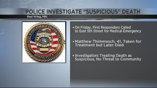 Suspicious death investigation in Red Wing