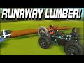 Outrunning Angry Lumberjacks With a Tree Trailer! (Scrap Mechanic Gameplay)