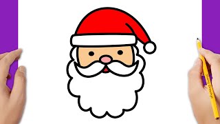 HOW TO DRAW SANTA CLAUS EASY | CHRISTMAS DRAWING