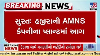 હજીરામાં ANMS કંપનીના પ્લાન્ટમાં આગ લાગી | Surat | Fire