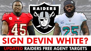 Raiders Free Agency Rumors On Devin White + NFL Free Agent Targets After Cutting Jimmy G & Renfrow