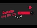 🔍 Stylish Search Bar Design using HTML, CSS & JS | Responsive Search Input UI | Frontend Project