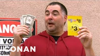 The New "$3 for $5" Lotto Game Guarantees A Jackpot! | CONAN on TBS