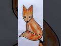 Drawing a fox using letter M easy for beginners || #fox #animal #easily  #drawing #youtube