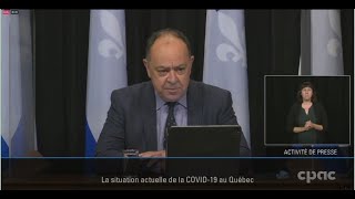 Le ministre Christian Dubé annonce des assouplissements en sport et en culture – 30 septembre 2021