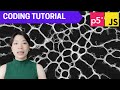 p5.js Coding Tutorial | Slime Molds (Physarum)