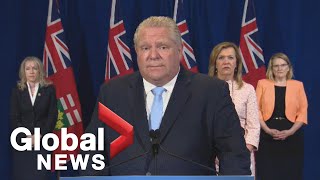 Coronavirus outbreak: Ontario Premier Ford addresses 'horrific' military report on care homes | FULL
