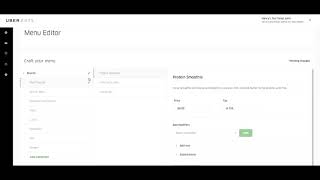 Menu Editor Tool - Uber Eats
