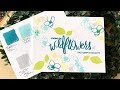 Card Tutorial: Floral Pattern Stamping + Sentiment Masking