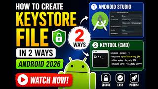 How to Create Keystore File in 2 Ways (Android Studio + Keytool) | Android 2026