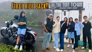 My first RIDE after ACL surgery || Viral Tent Town || Birtamode to Miklajung vlog ||