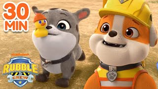 Rubble’s Silly Adventures in Builder Cove! W/ Charger & MORE | 30 Minute Compilation | Rubble & Crew