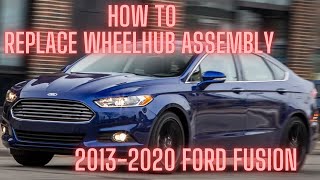 How to replace wheel bearing 2013-2020 Ford Fusion (CHECK DESCRIPTION)