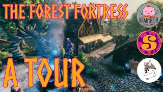 The Forest Fortress - A tour of our base on Brainheim Seaon 2: Modded Survival Valheim Ashlands