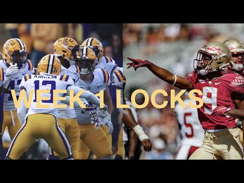 College Football Week 1 Betting Locks And Predictions - YouTube