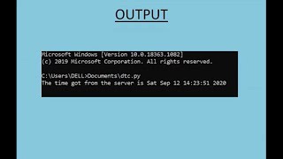 TCP/IP Day Time client server using Python